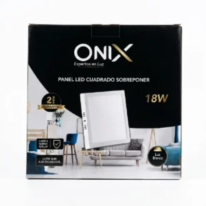 Panel LED cuadrado sobreponer 18W - Onix