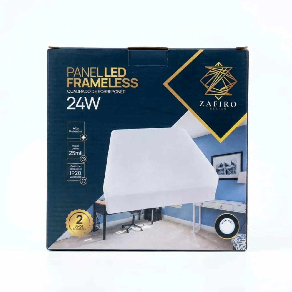 Panel LED frameless 24W - Zafiro