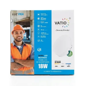 Panel LED redondo 18W - Vatio